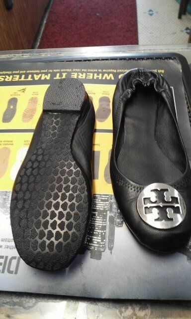 Lady's repaired black shoes — Shoe Repair in Philadelphia, PA