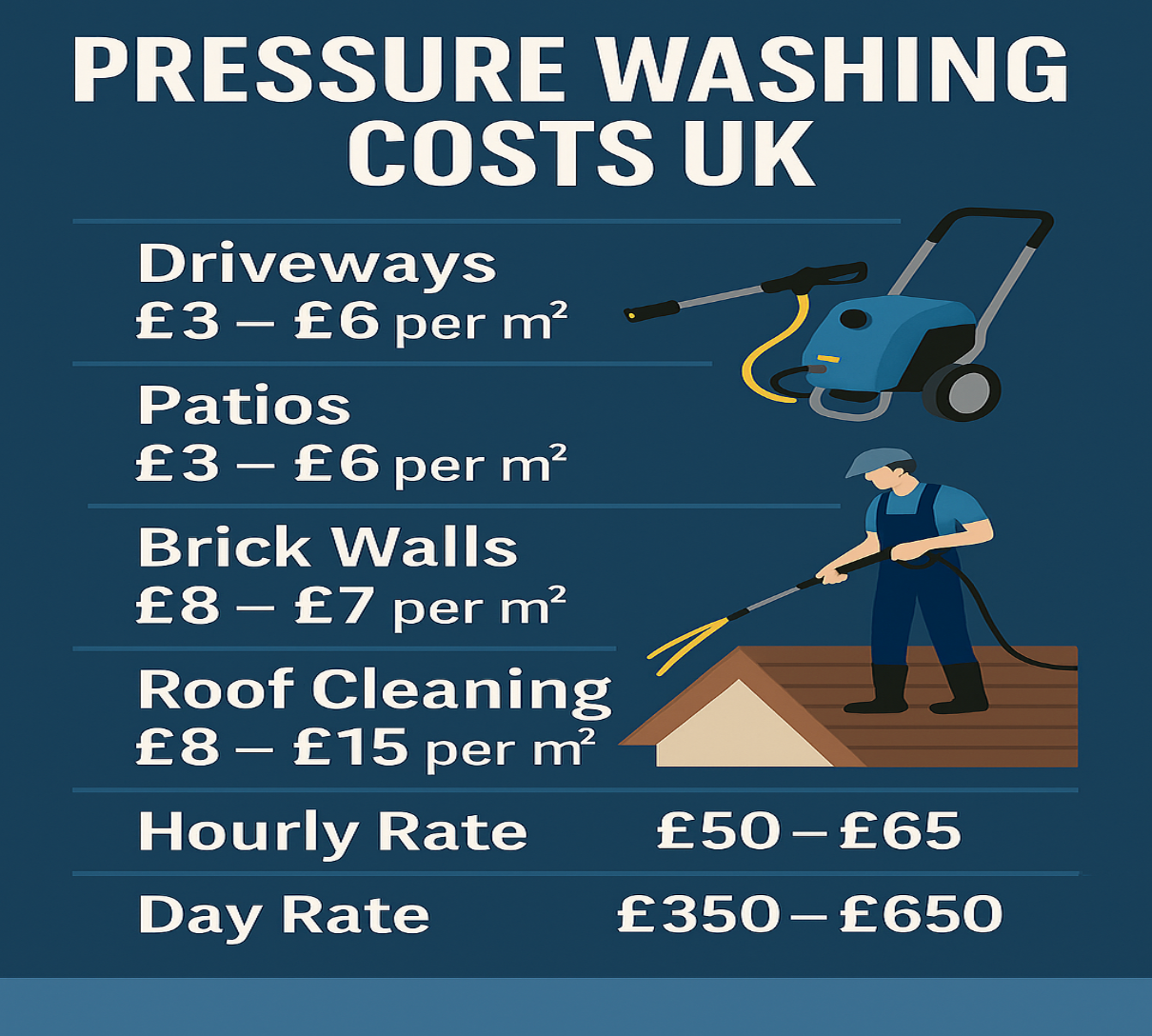 PRESSURE WASHING PRICE GUIDE UK