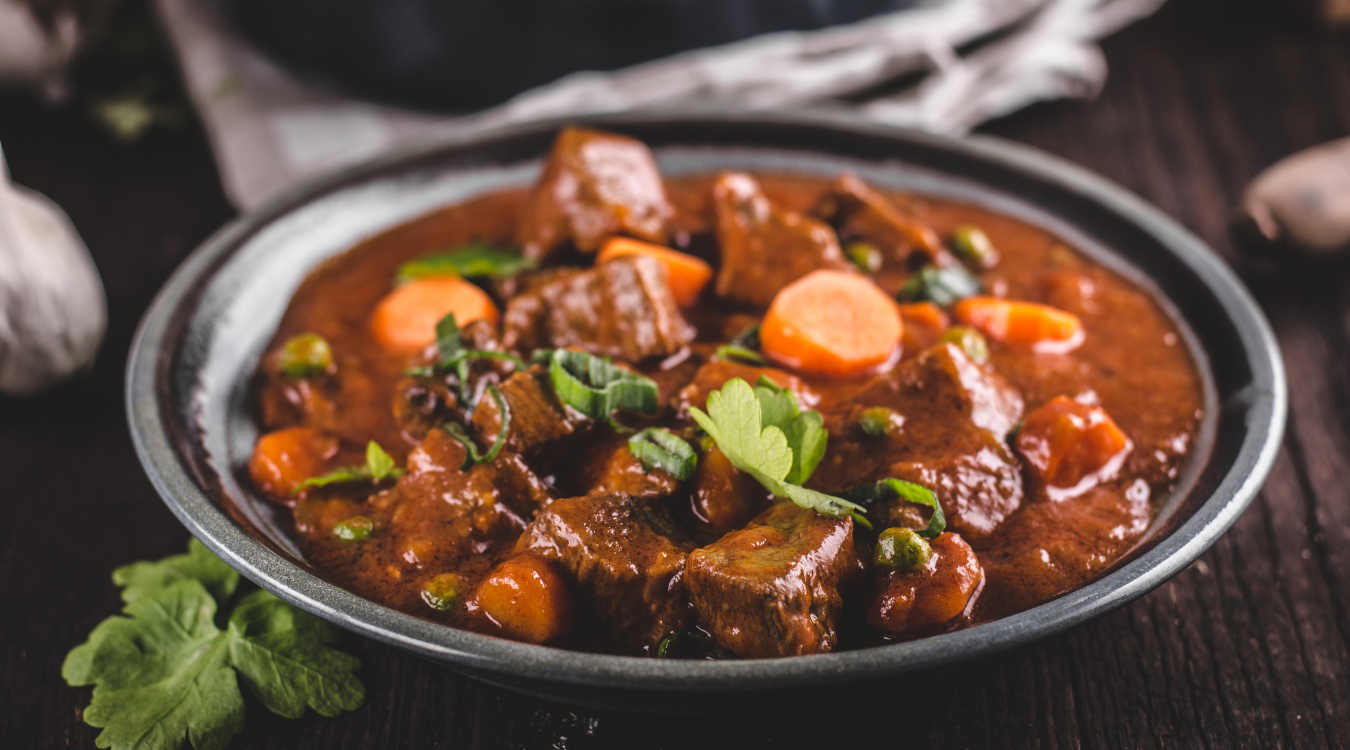 Slow cooked beef and ale stew