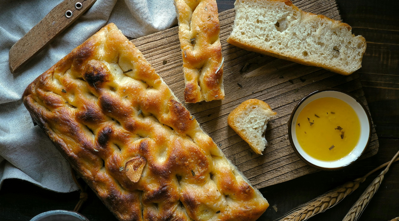 Pumpkin & Sage Focaccia Freshly baked Pumpkin & Sage Focaccia
