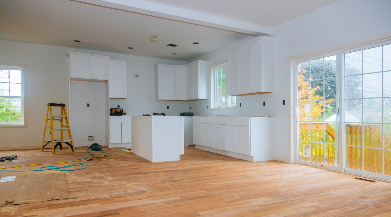 Grand and bright kitchen in the process of a luxury remodel Kitchen in the process of a luxury remodel