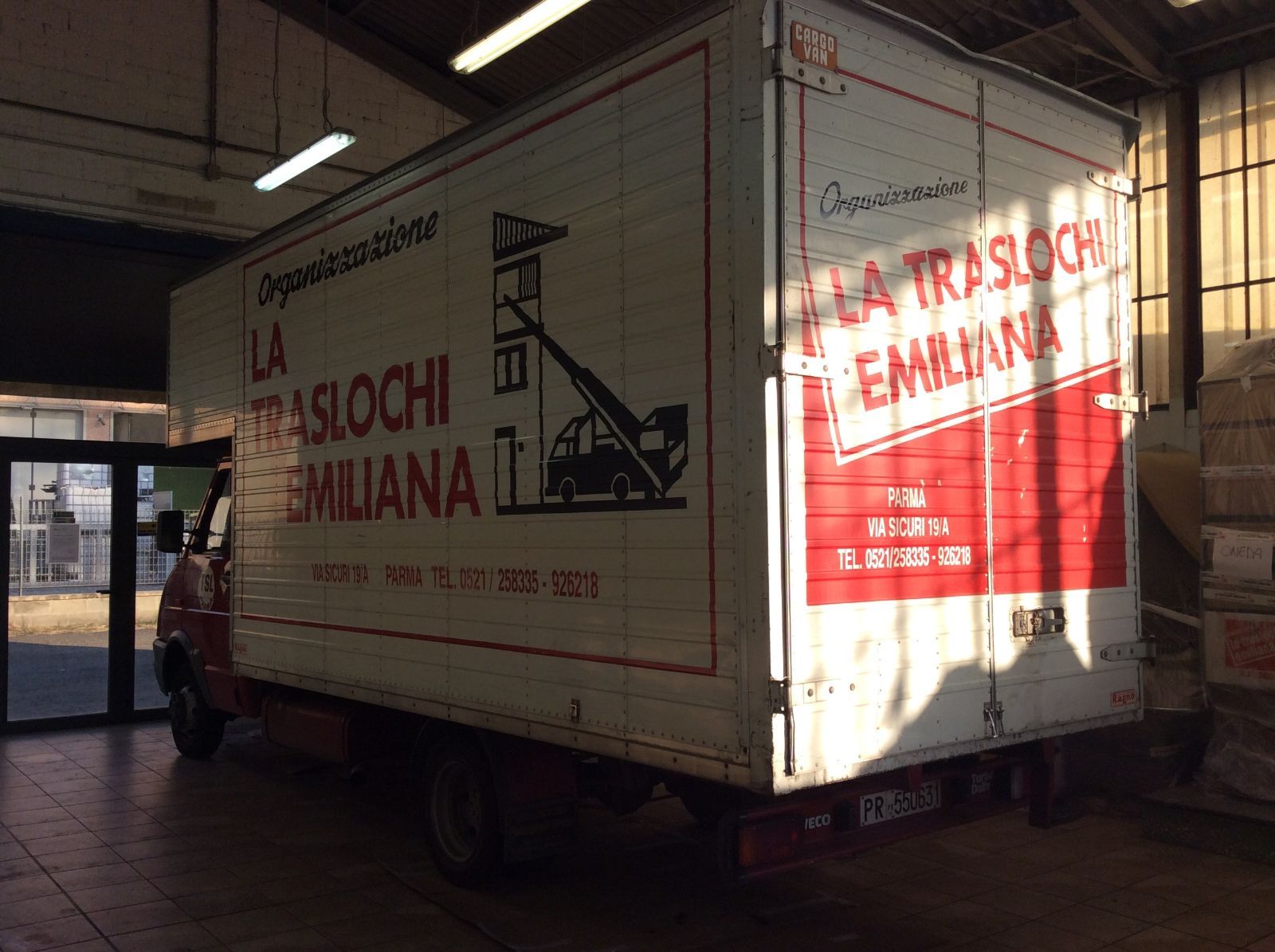Camion pronto per un trasloco