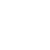 a white logo with the letters CED