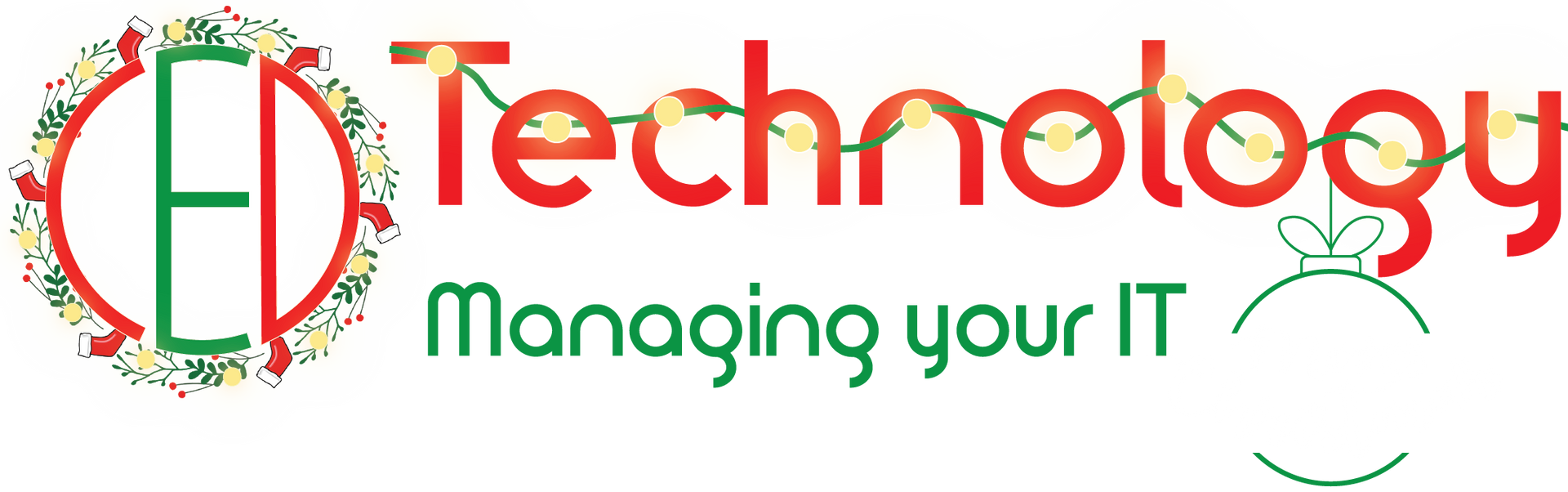 CED Technology Merry Christmas logo