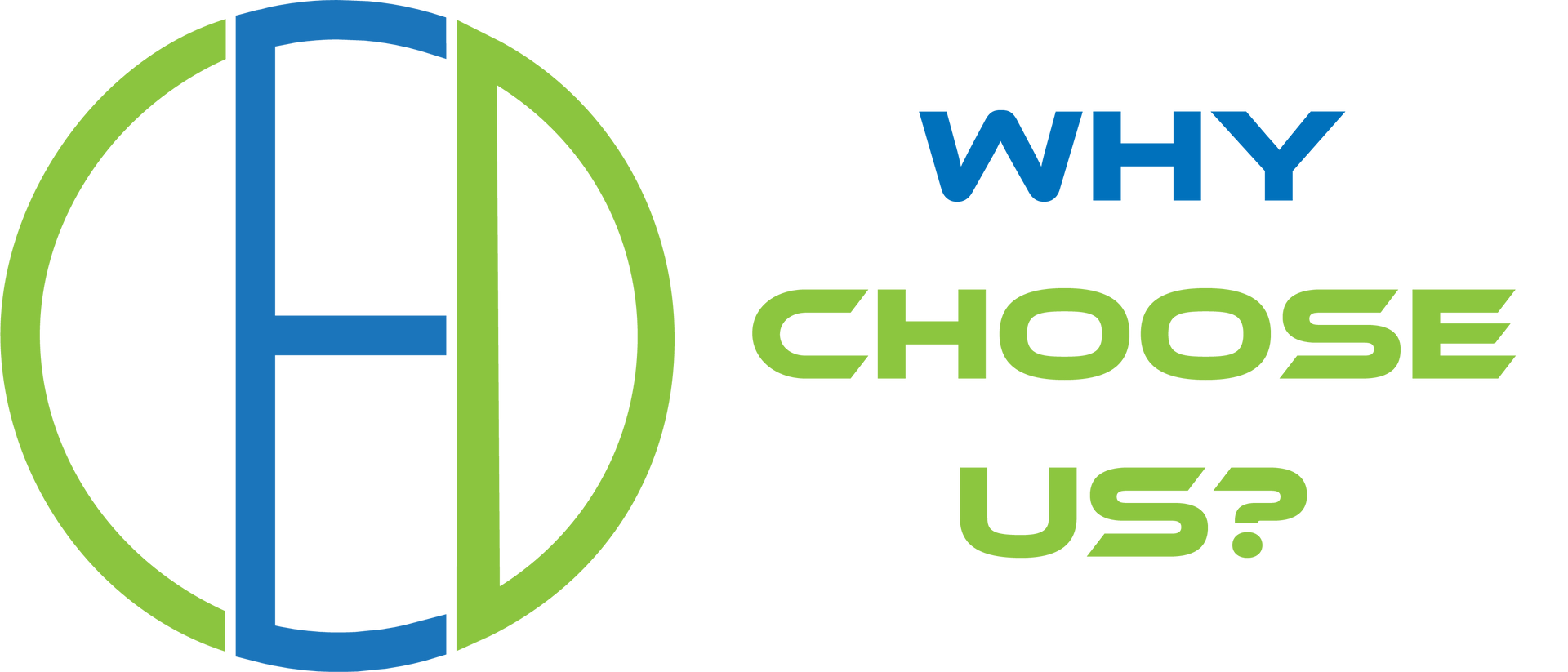 Logo with stylized letters 
