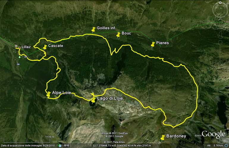 Escursioni: Val d'Aosta / Val di Cogne / Lago di Loie