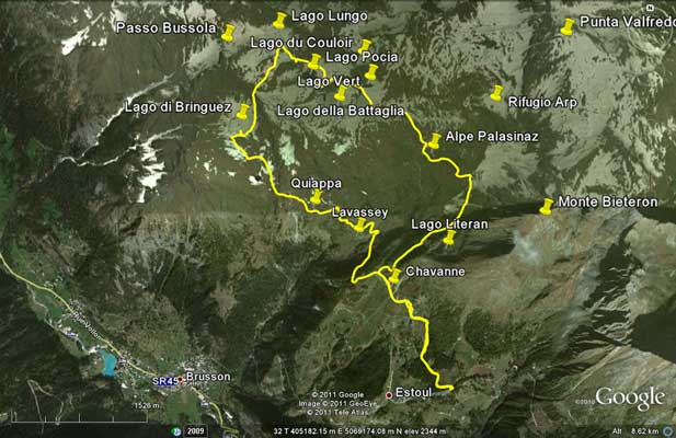 Escursioni: Val d'Aosta / Val d'Ayas / Laghi Palasinaz