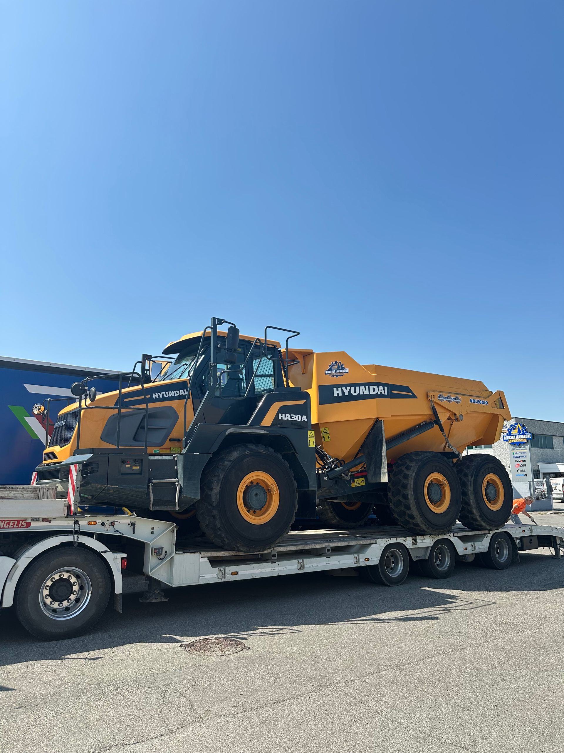 automezzi per il movimento terra dell'azienda