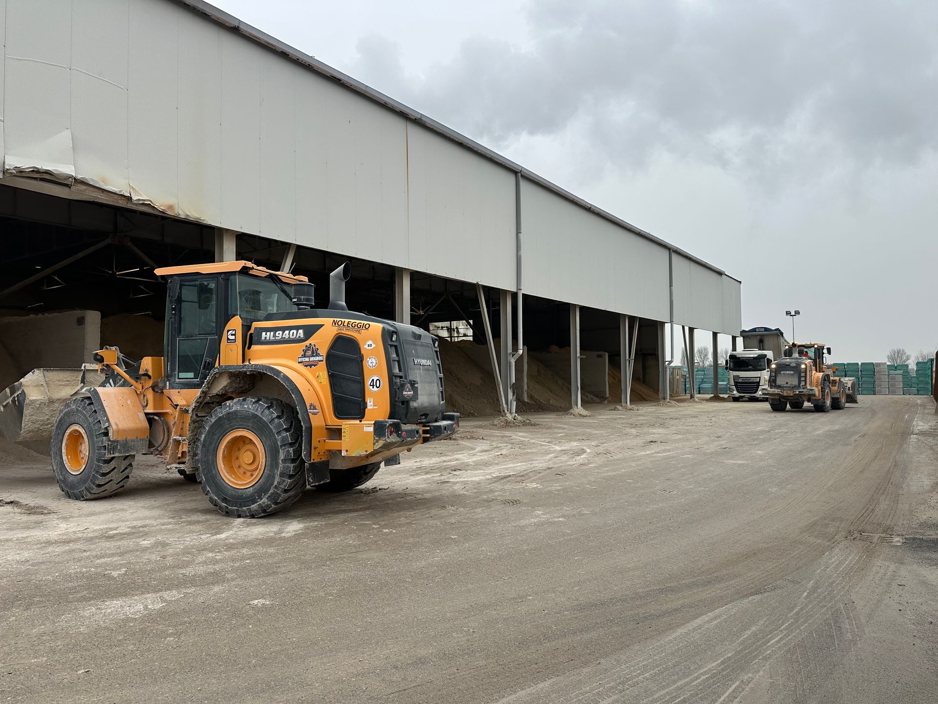 automezzi per il movimento terra dell'azienda