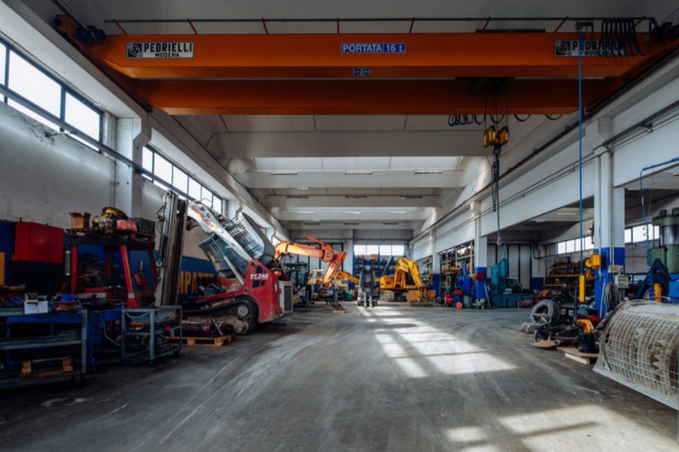 laboratorio interno dell'officina