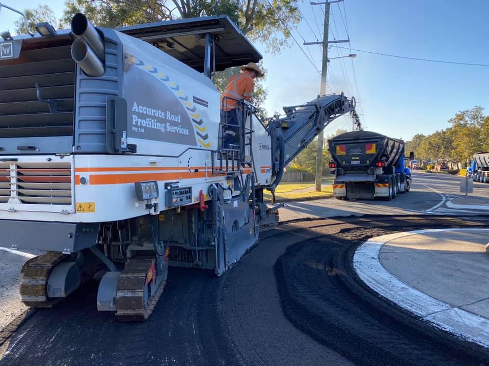 Wirtgen Machine Removing Asphalt On The Road — Road Profiling in Caboolture, QLD