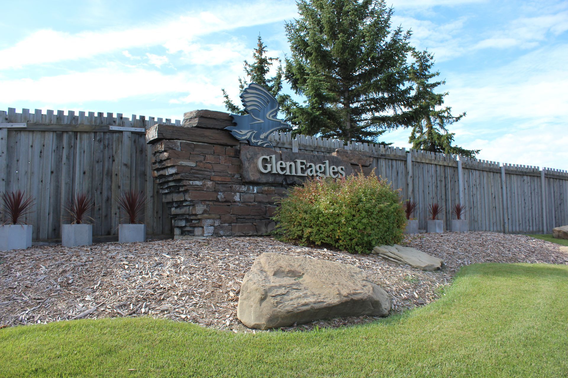 Entrance To Gleneagles community of Cochrane, AB