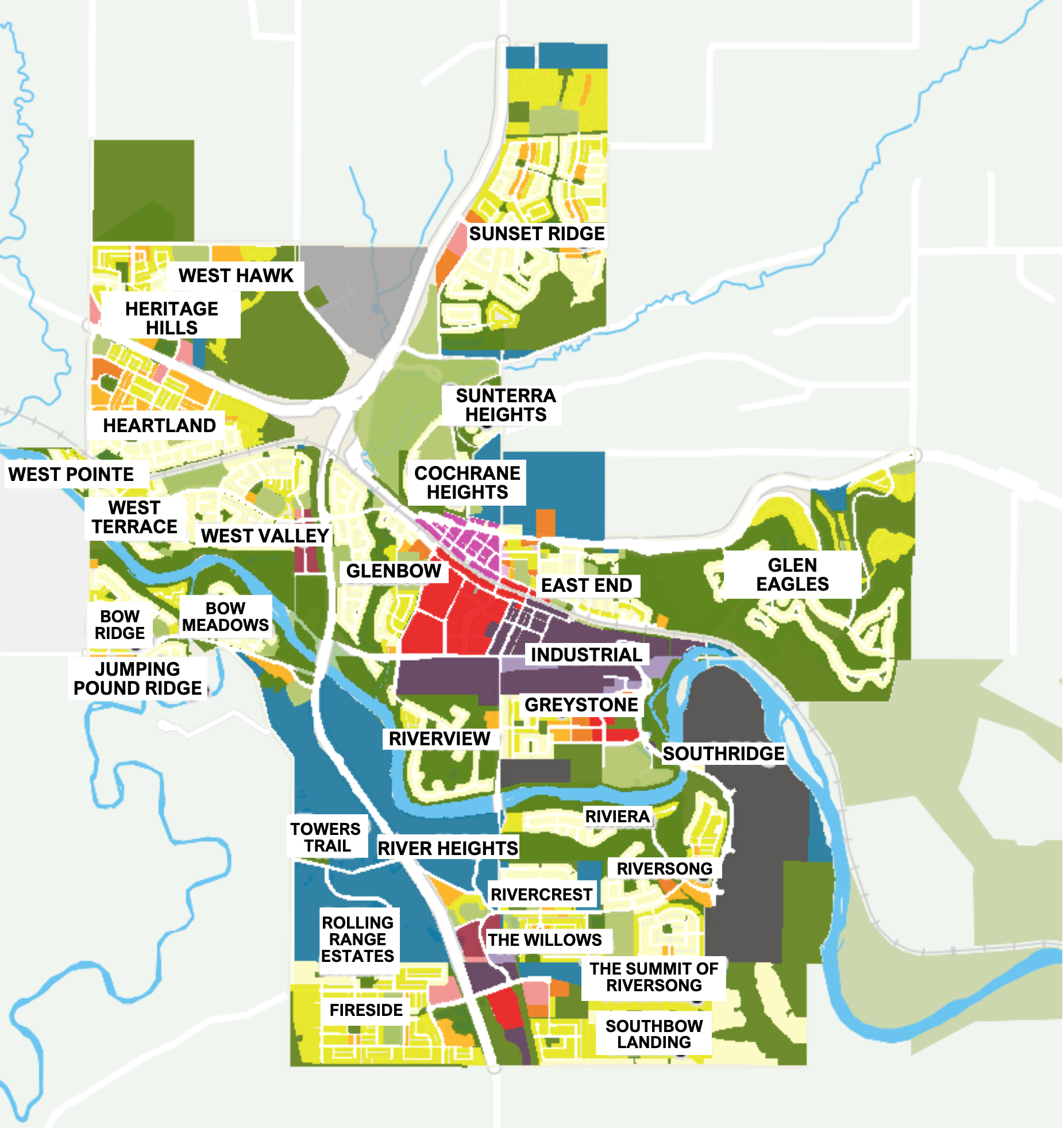 cochrane community map