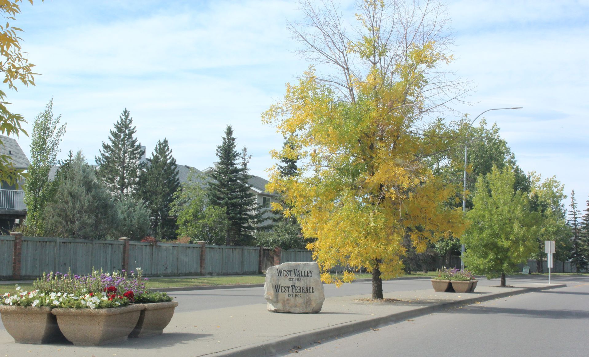 entrance to the community of west terrace