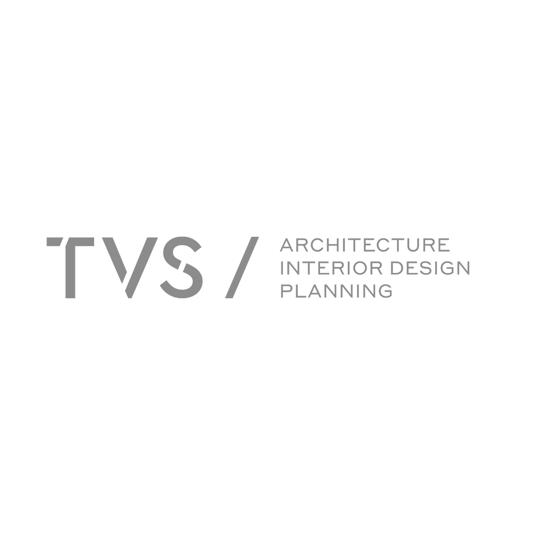 It is a logo for a company called tvs / architecture interior design planning.