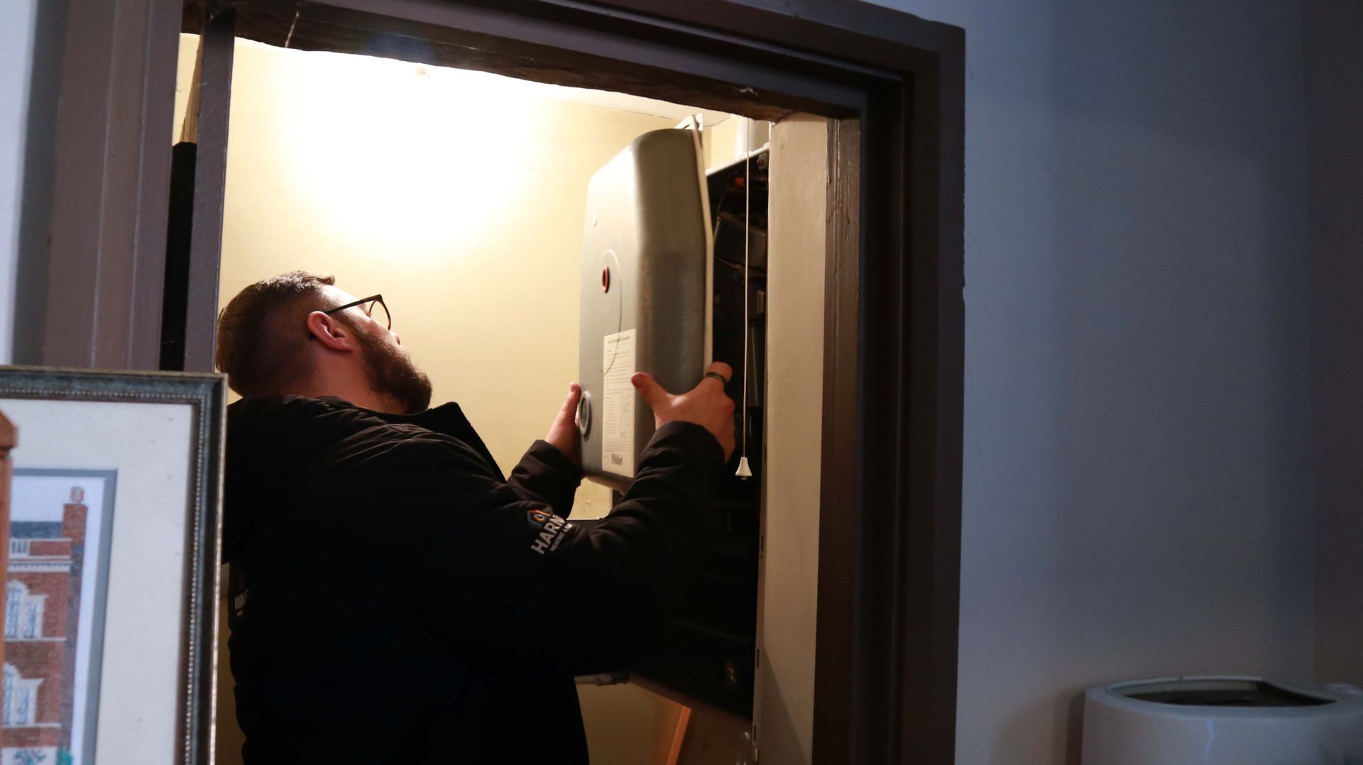 Harnce Lichfield Plumber working on grade 1 listed building