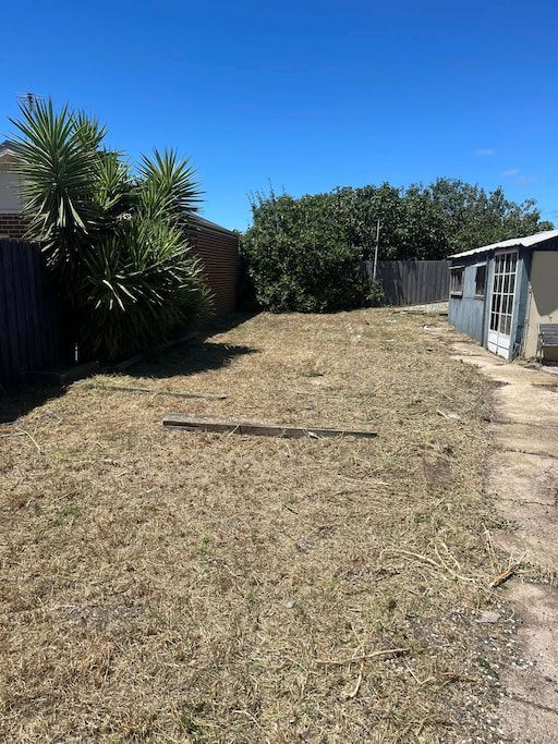 A Yard Recently Cleared Of Weeds And Mowed — RJT Lawn and Gardening in Leopold, VIC