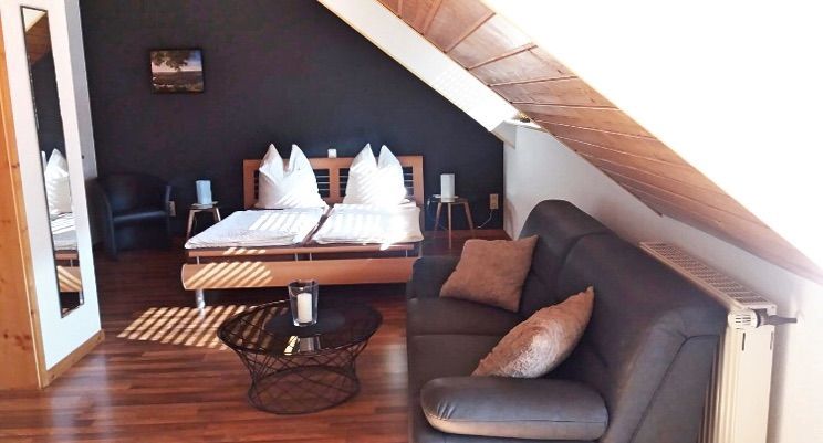 Wohn- und Schlafbereich Ferienwohnung