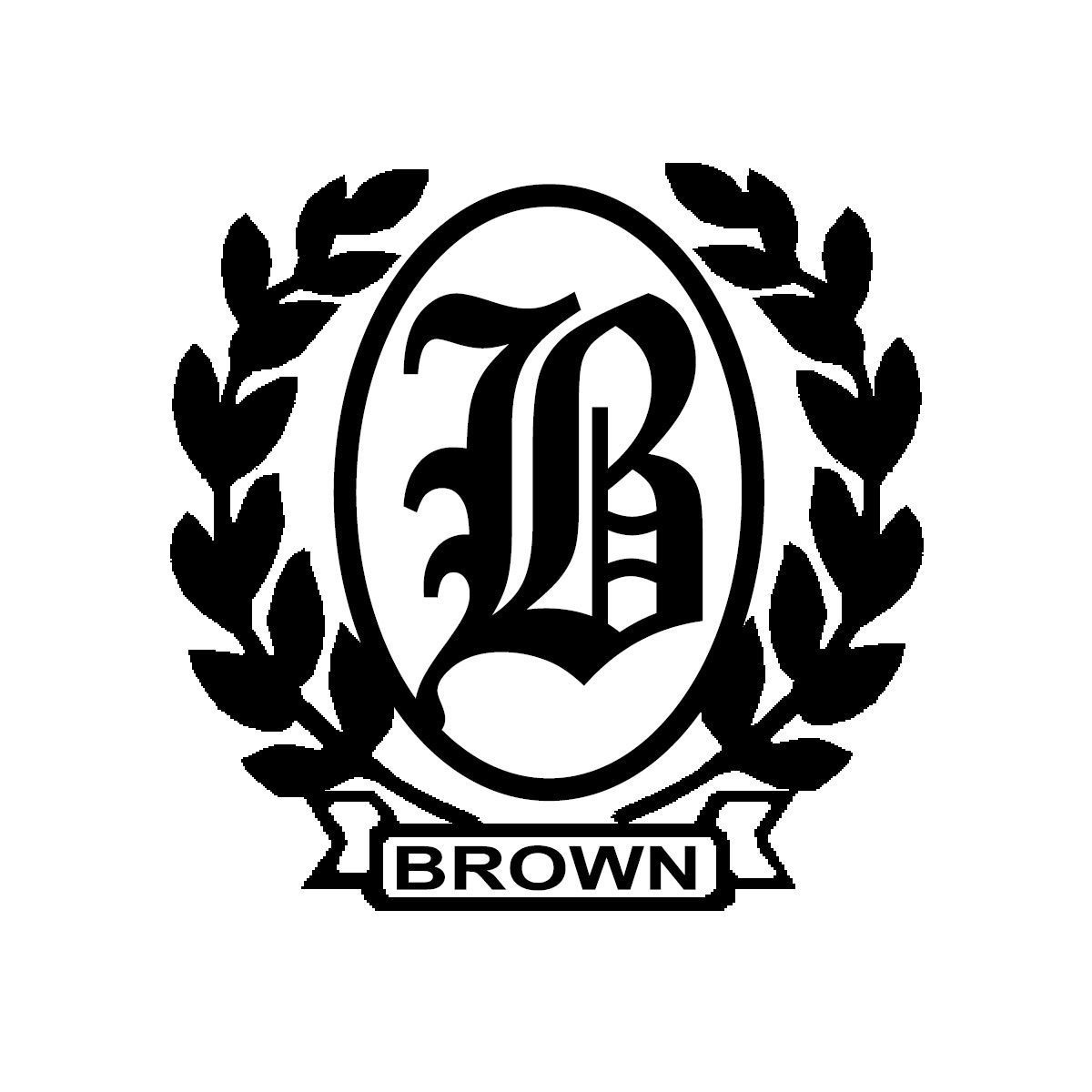 A gold laurel wreath on a white background.