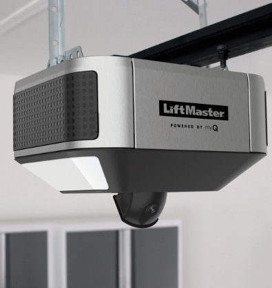 Opened Garage Door in Residential Area