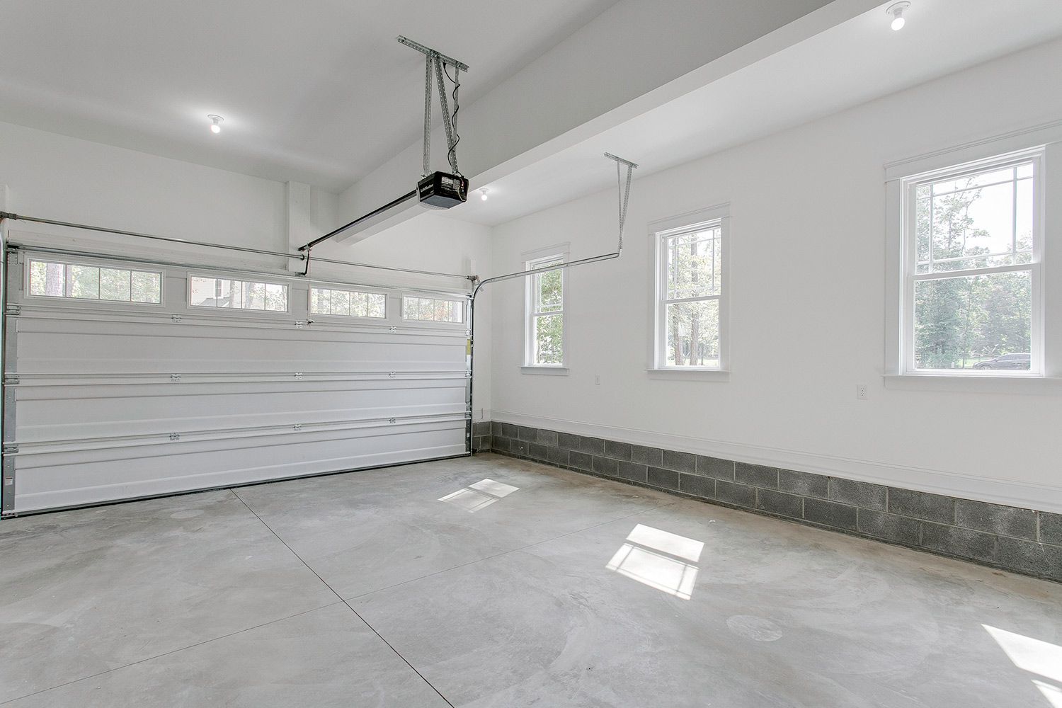 Interior of Empty Garage