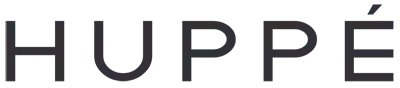 The word huppe is written in black letters on a white background.