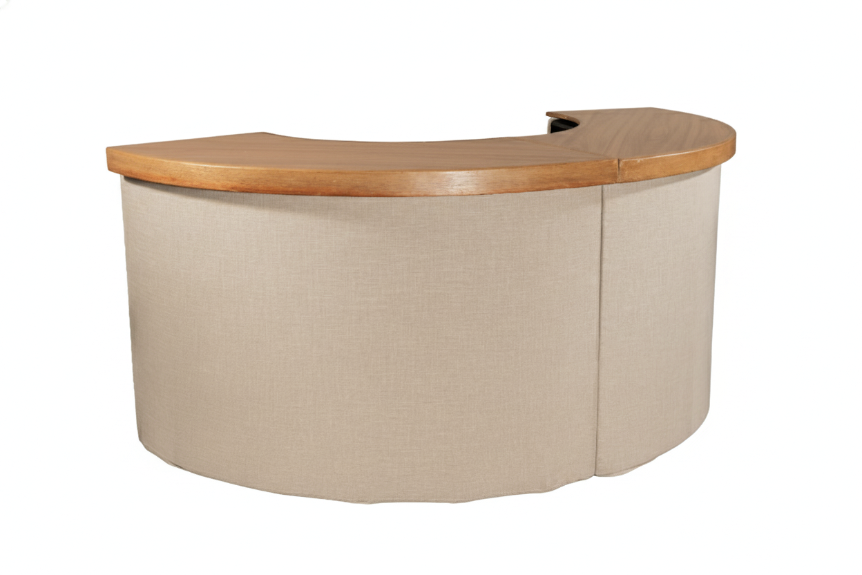 Tampo Madeira para Bar Curvo