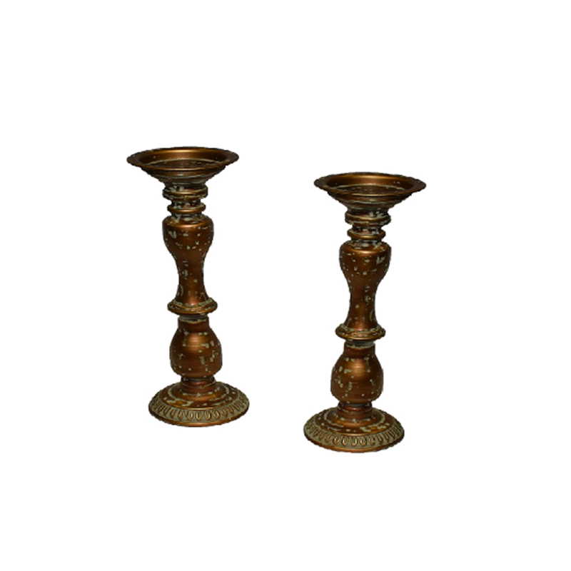 Kit Castiçal Dourado 02 Peças