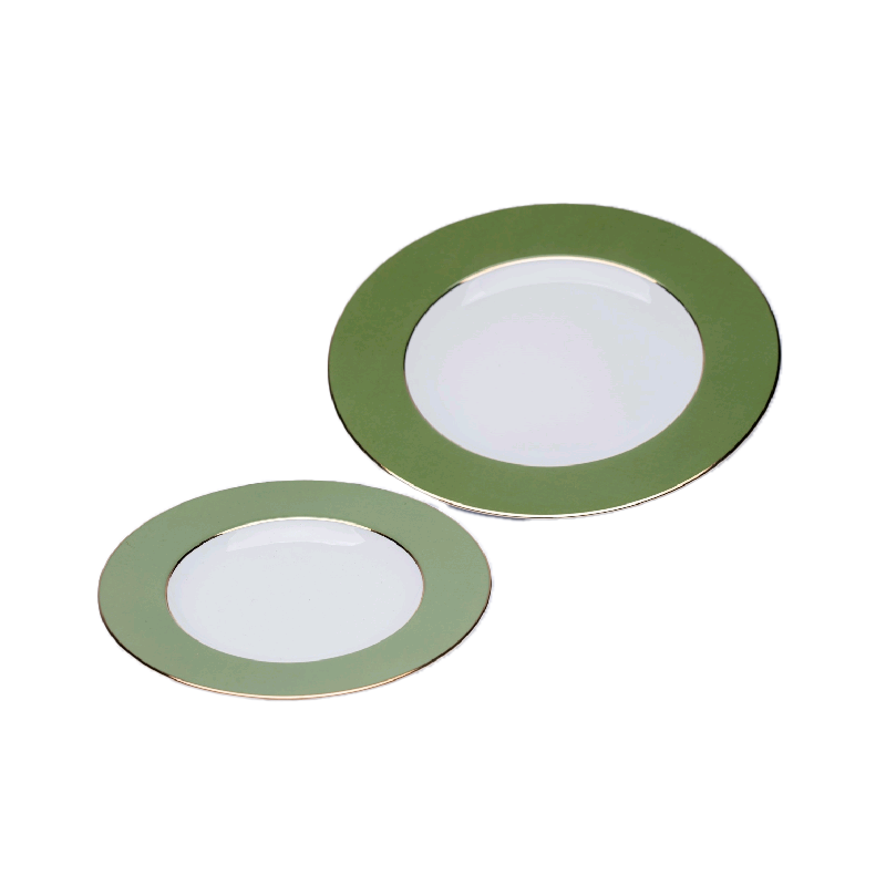 Linha Verde Filete Dourado