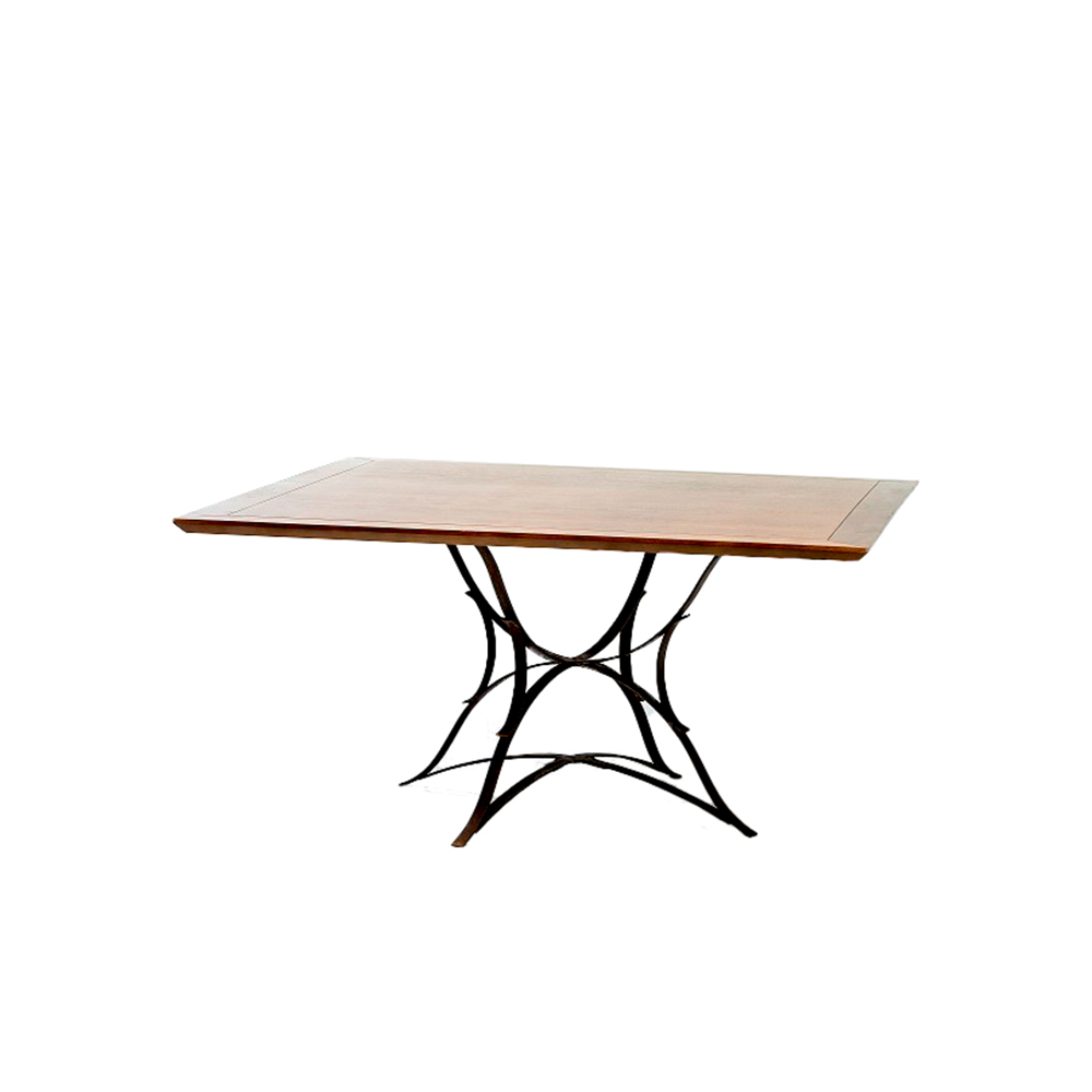 Tampo Milano com Pé Mesa Ferrugem