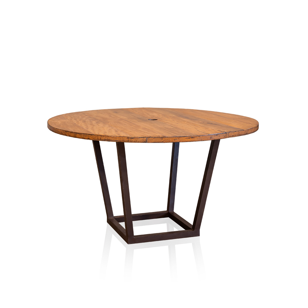 Tampo Redondo com Pé Quadrado