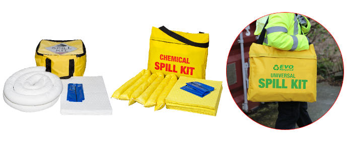 Vinyl Bag Spill Kits With Soulder/Carry Straps
