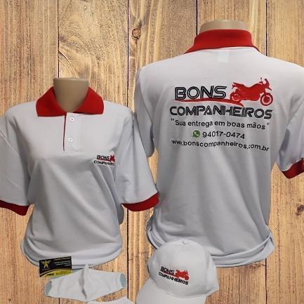 Camisa polo personalizada em bordado