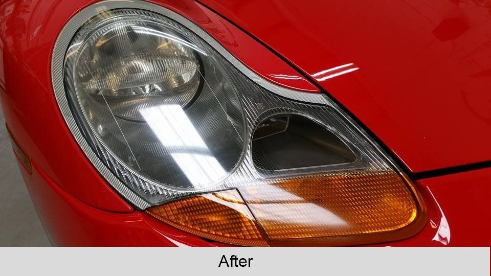headlight after repairs work
