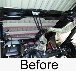 vehicle underbody before