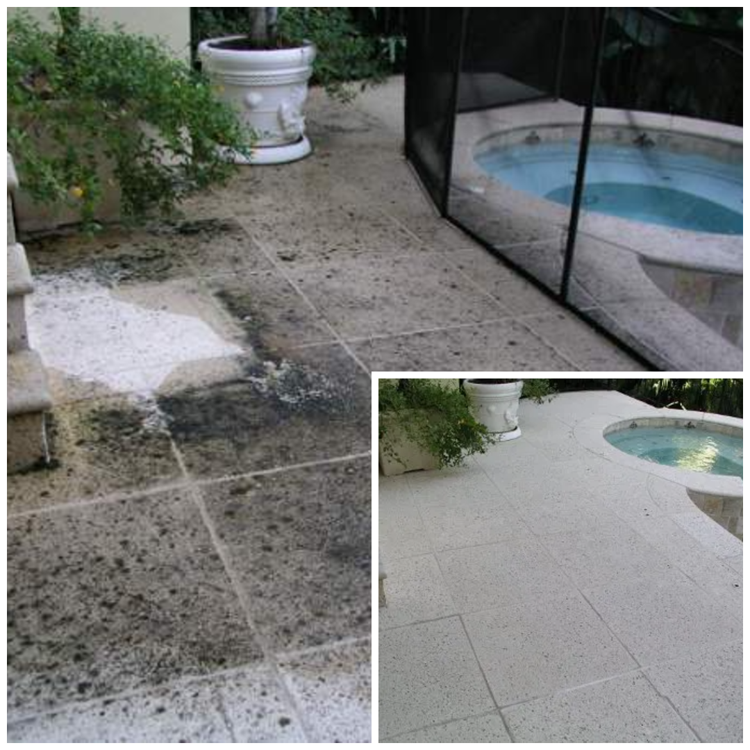 Naples lanai pool cage and deck cleaning