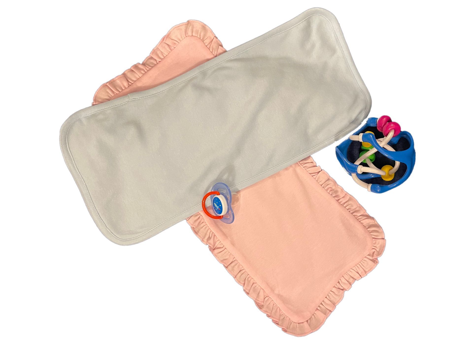 Personalized Burp Cloth - Choose either pink or blue.