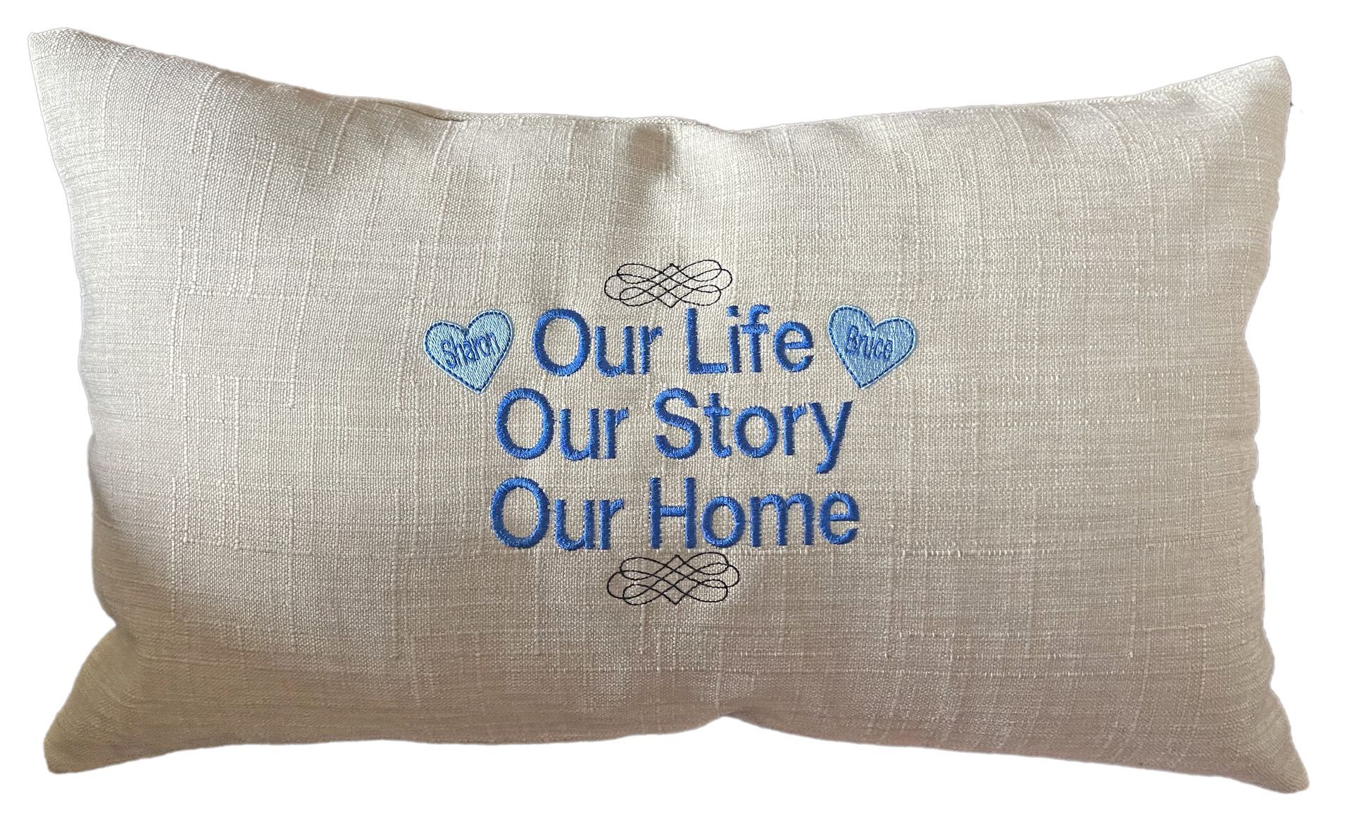 Personalized Throw Pillow Covers for 12 x 20 pillow insert