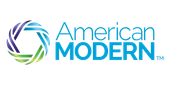 American Modern logo with blue and green circular icon and blue text