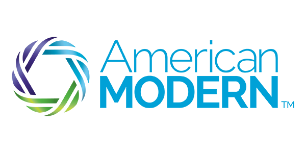American Modern logo with blue and green circular icon and blue text