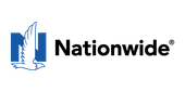 Nationwide logo with blue bird and black text on white background
