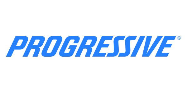 Progressive logo in blue italic text on a white background