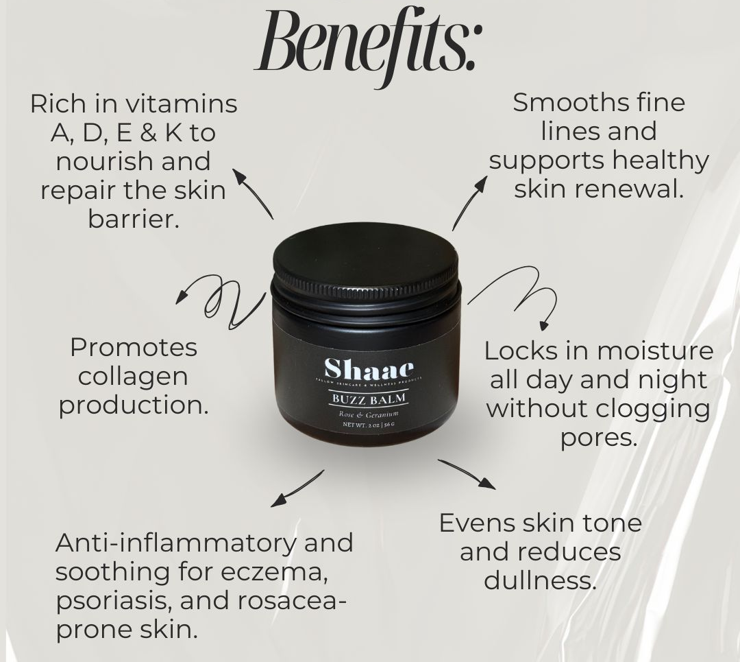 Unscented Buzz Balm - Whipped Tallow & Honey