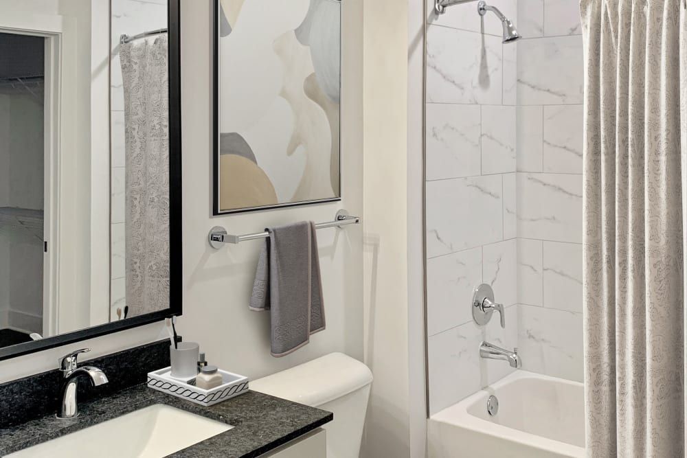Modern Bathroom with Bathtub at The Brunswick