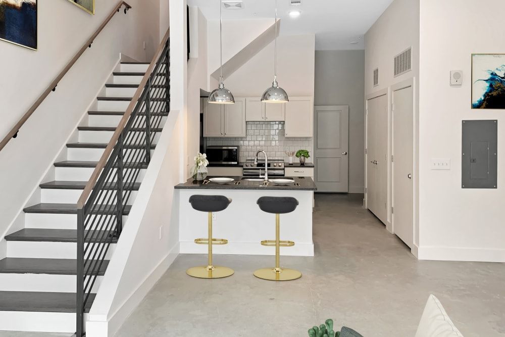 Kitchen with Bar Seating at The Brunswick