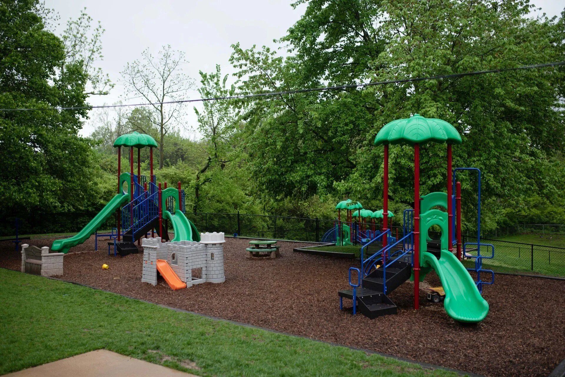 Play area with multiple play sets