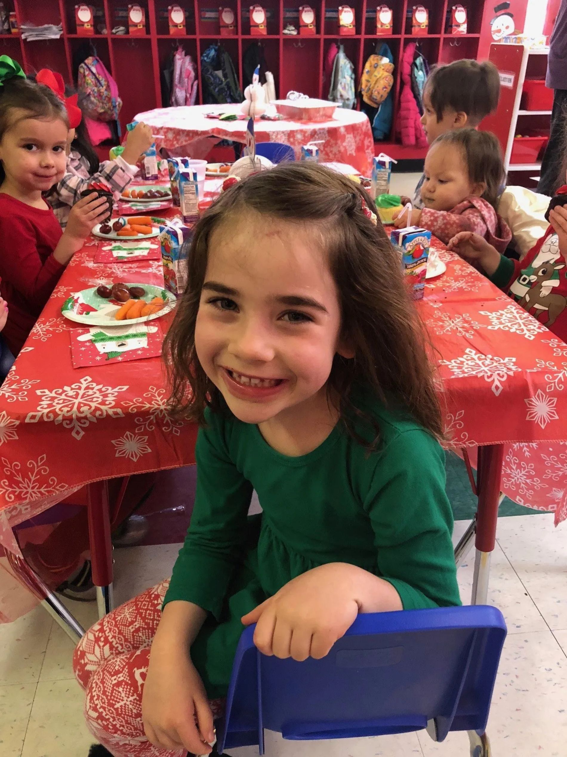 Child at holiday party