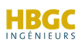Le logo doré « HBGC » au-dessus du texte bleu foncé « INGÉNIEURS » sur fond blanc.