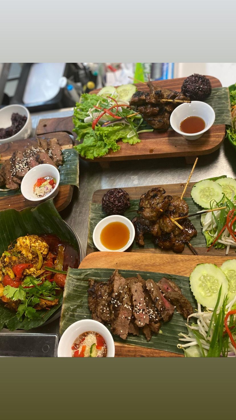 There Are Many Different Types Of Food On The Table — Sway Thai Fusion & Bar In Tweed Heads South, NSW