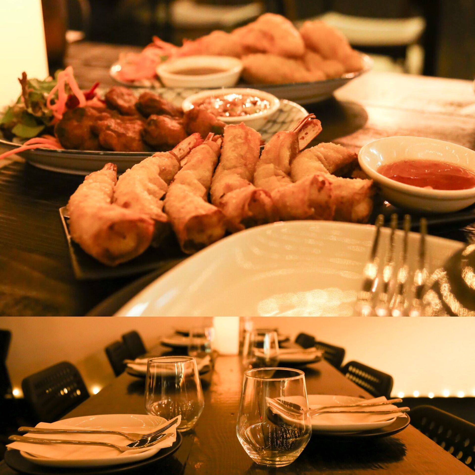 A Collage Of Thai Starters — Sway Thai Fusion & Bar In Tweed Heads South, NSW